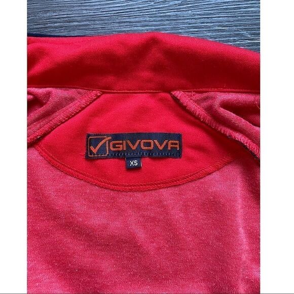 📌3/25 Givova Boys Mock Full Zip Track Jacket - Picture 9 of 12